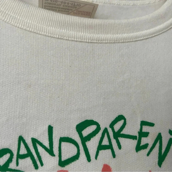 Vintage Novelty Grandparent Sweater with Pockets For Printed Photos Funny XL - Picture 7 of 8